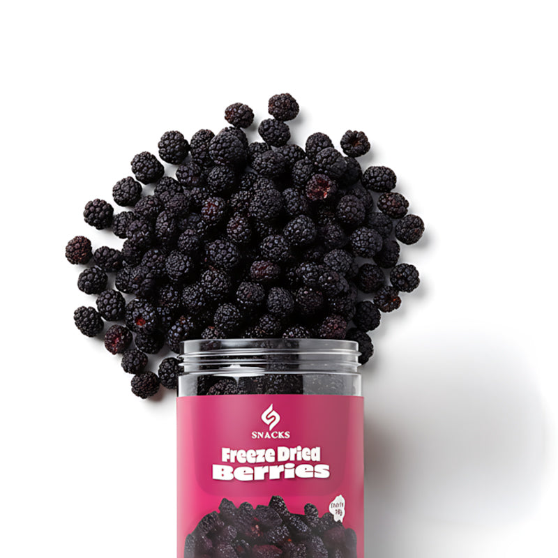 توت مجفف بالتبريد مقرمش بلون زاهٍ – محمصة سناكس (freeze dried berries)