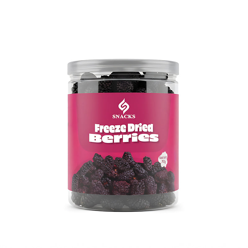 توت مجفف بالتبريد مقرمش بلون زاهٍ – محمصة سناكس (freeze dried berries)
