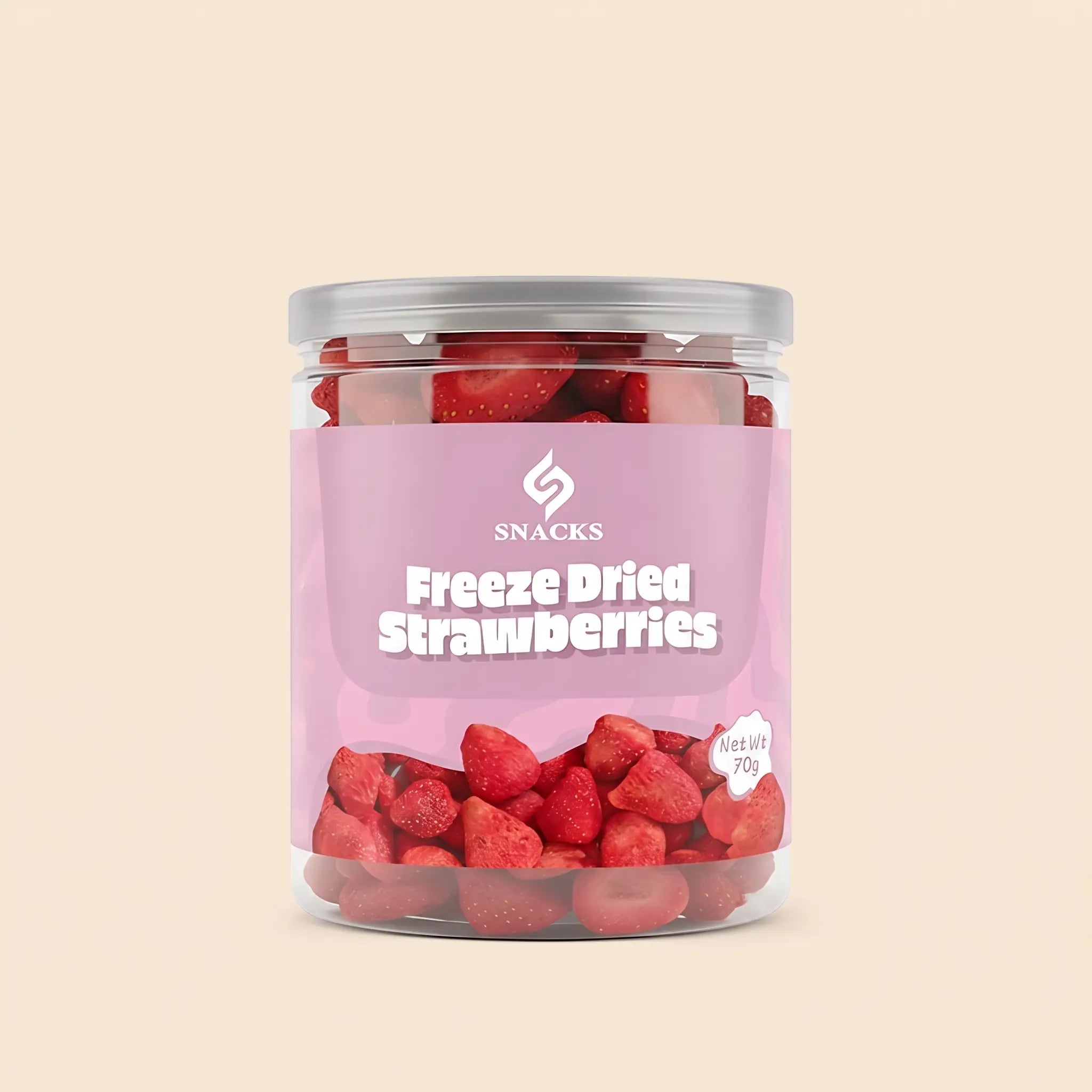 Freeze-Dried Strawberries – Crispy Slices with a Concentrated Flavor, No Added Sugar