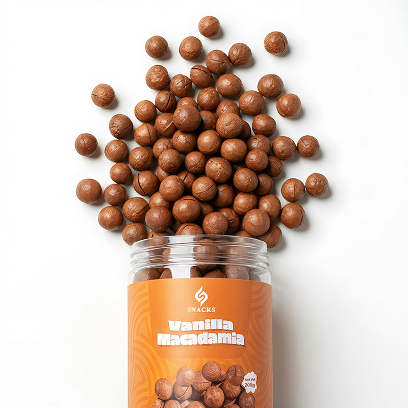 مكاديميا فانيليا بالقشر