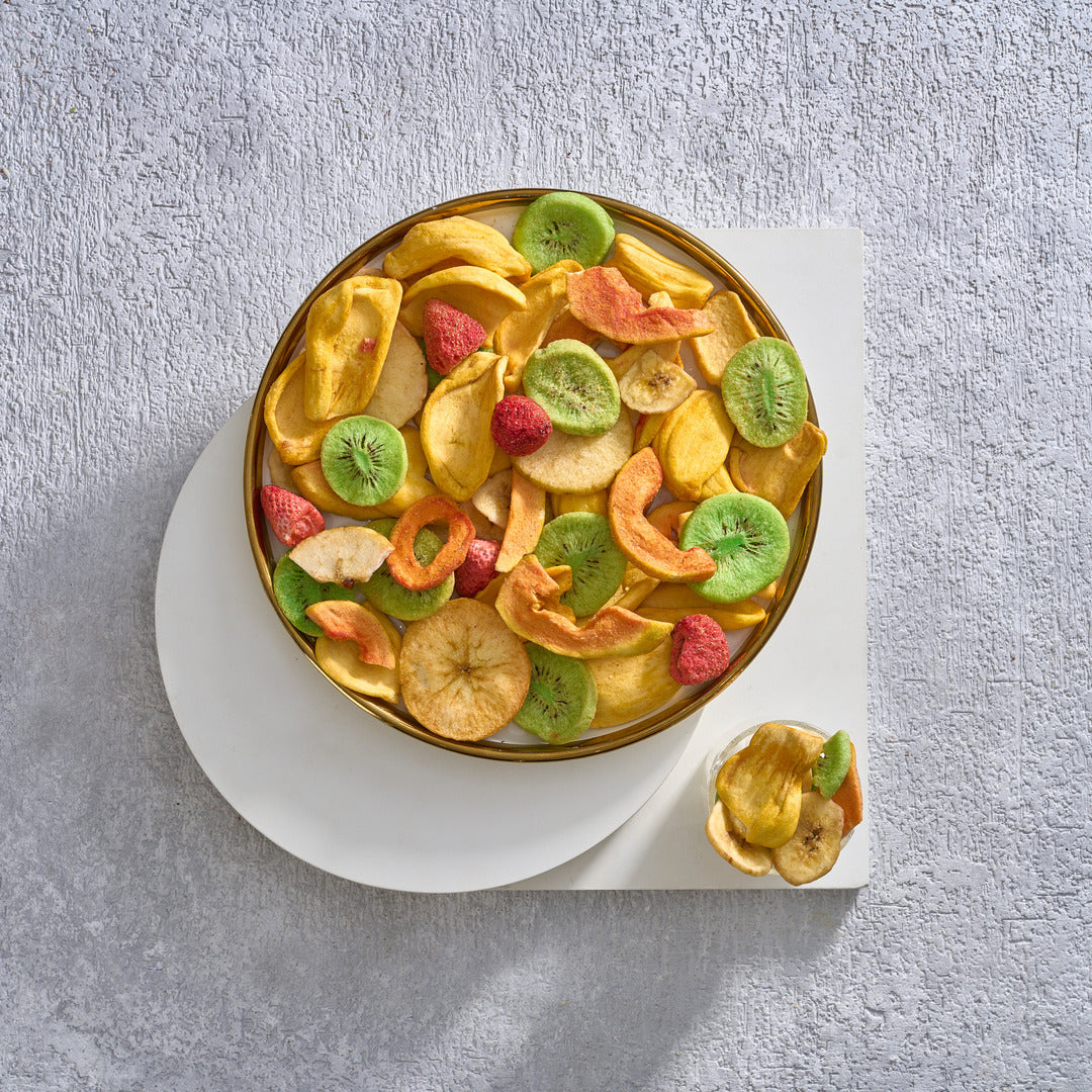 فواكه مقرمشة مجففة بالتبريد