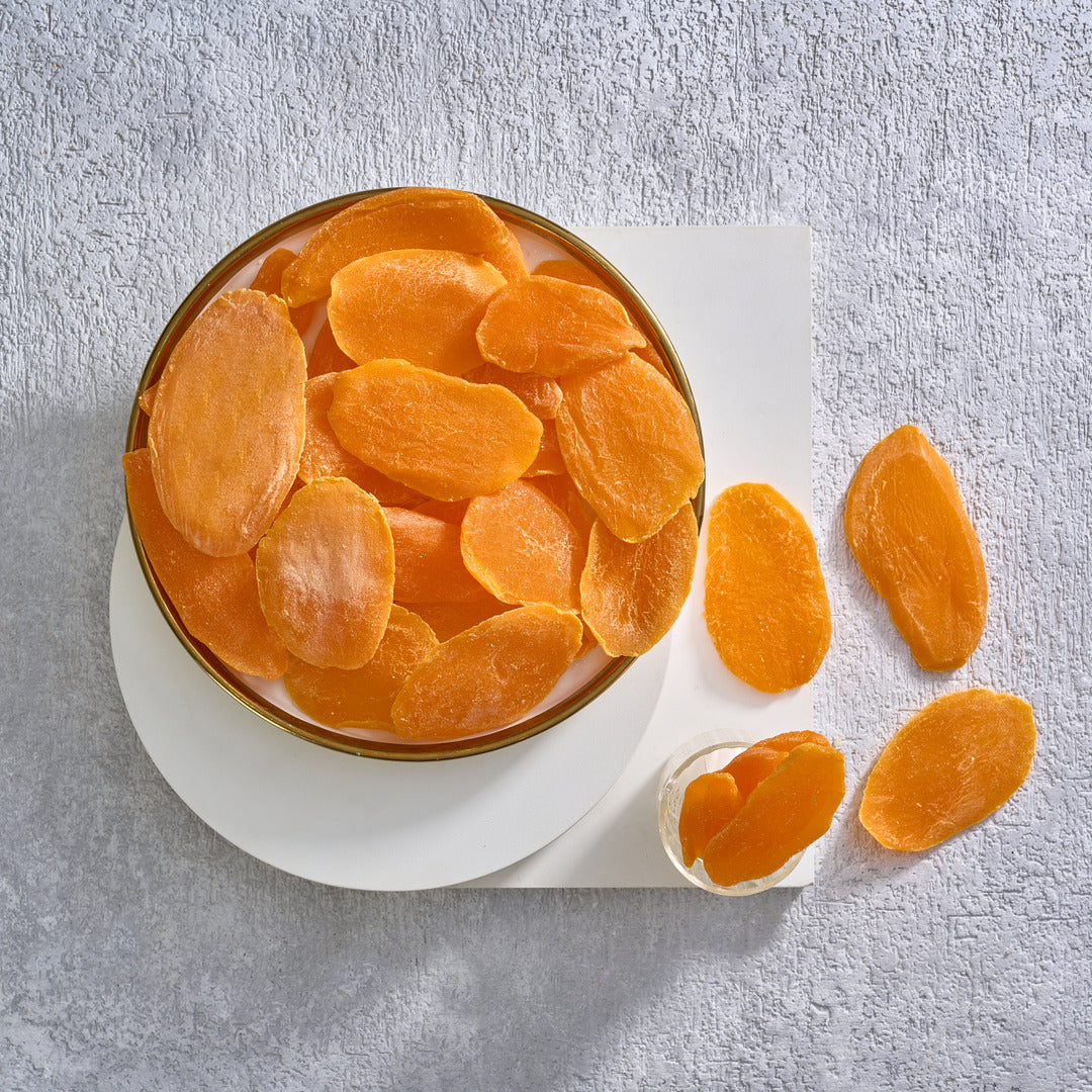 مانجو مجففة بالحرارة شرائح برتقالي