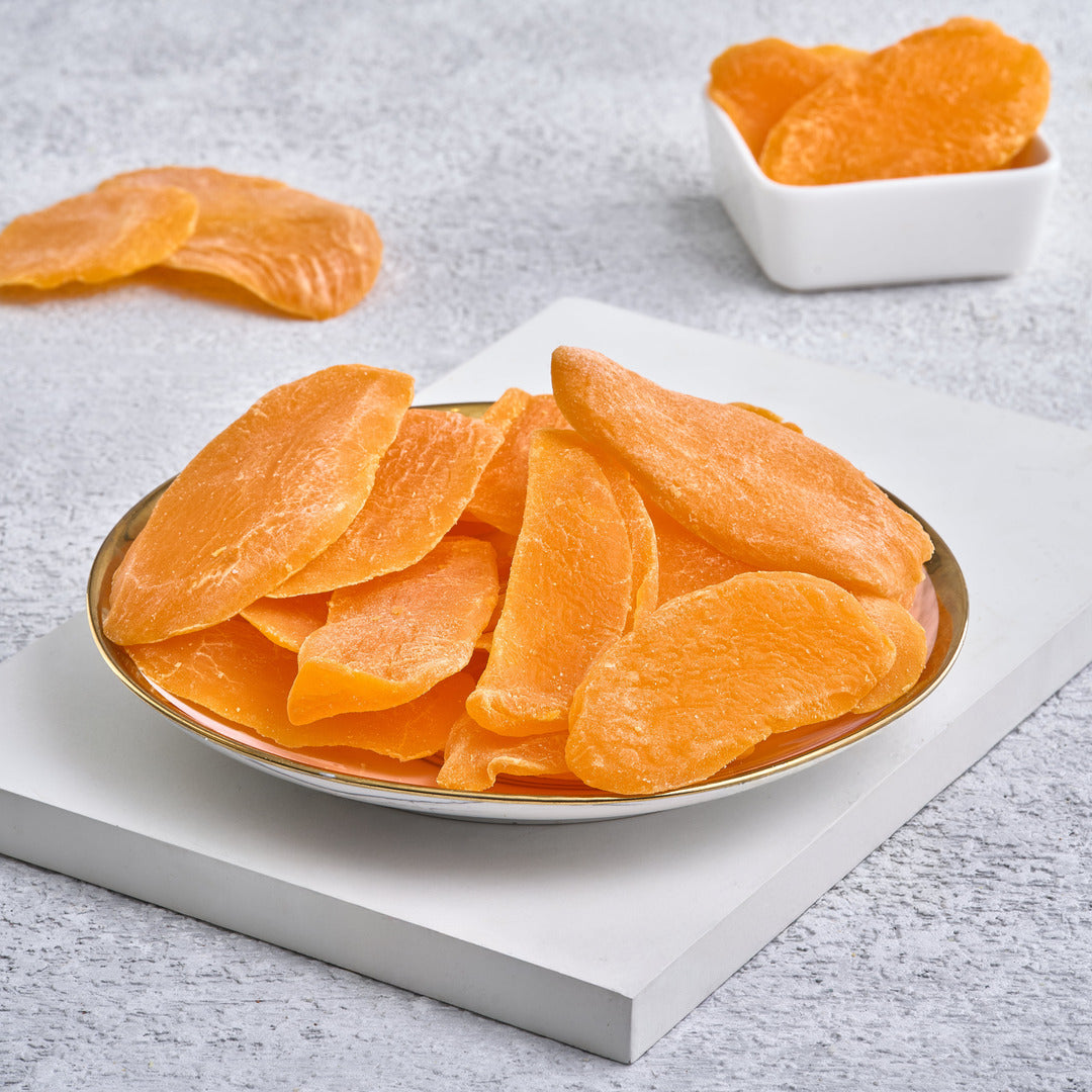 مانجو مجففة بالحرارة شرائح برتقالي