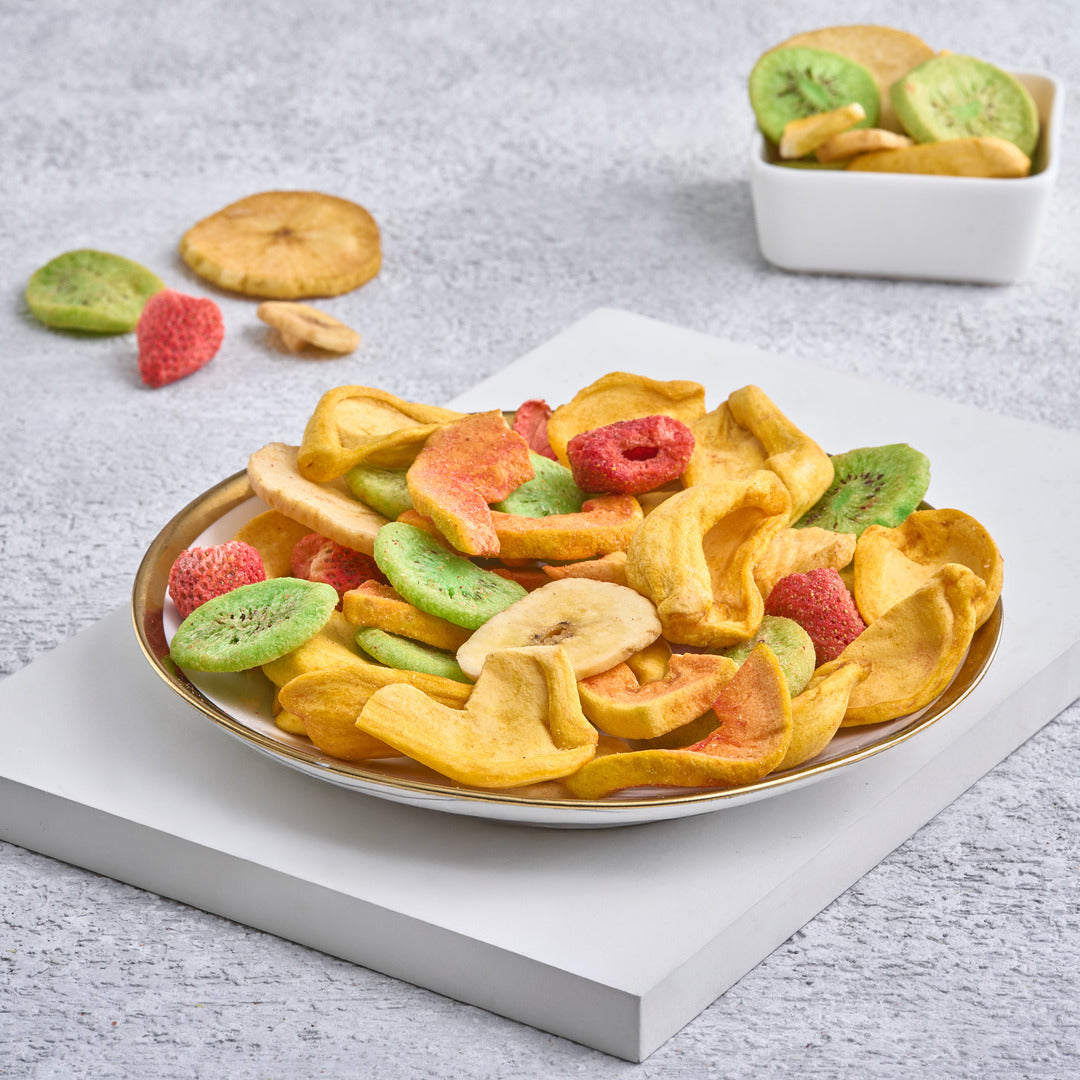 فواكه مقرمشة مجففة بالتبريد