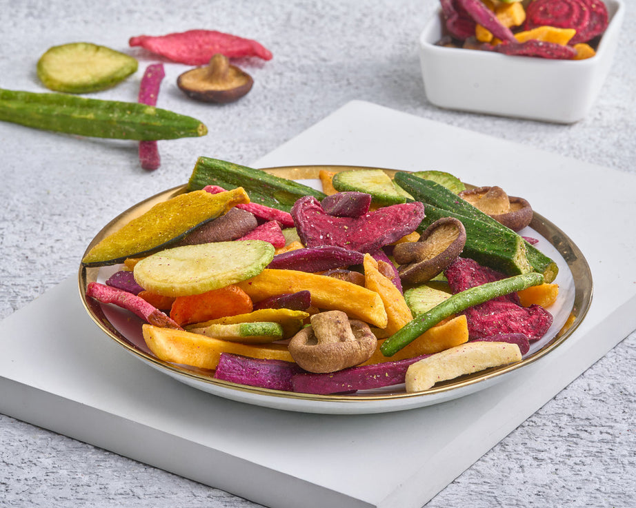 خضار مقرمش مجفف بالتبريد