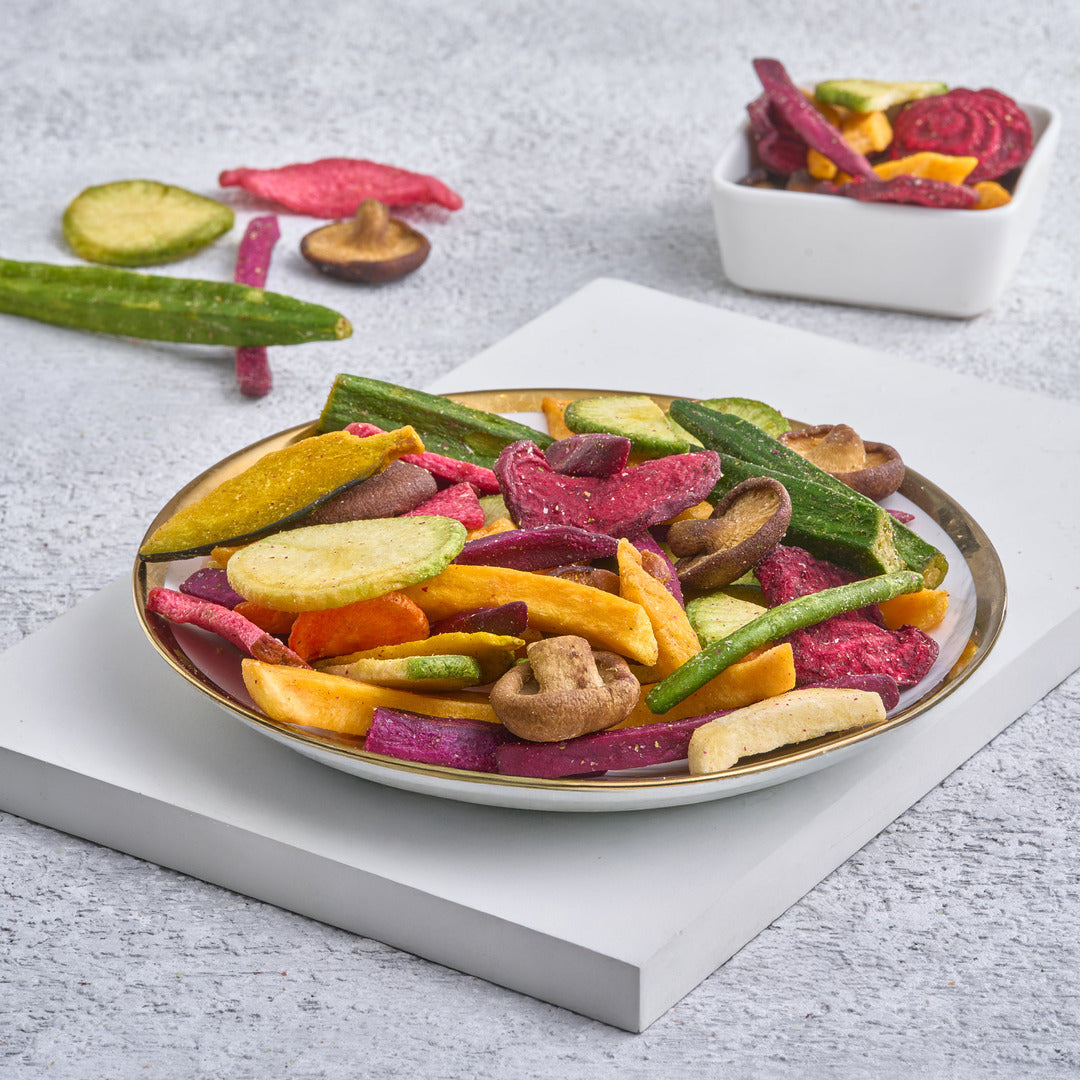 خضار مقرمش مجفف بالتبريد